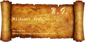 Michael Irén névjegykártya